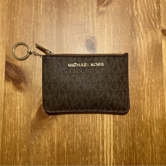 Small Top Zip Michael Kors Coin Pouch - Picture 1 of 5
